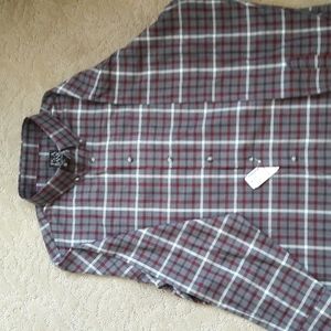 Jos. A Bank Traveler's Collection Plaid Button Down - Still Has Tags